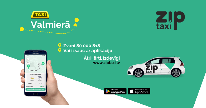 Zip Taxi - Valmieras taksometru nākotne!